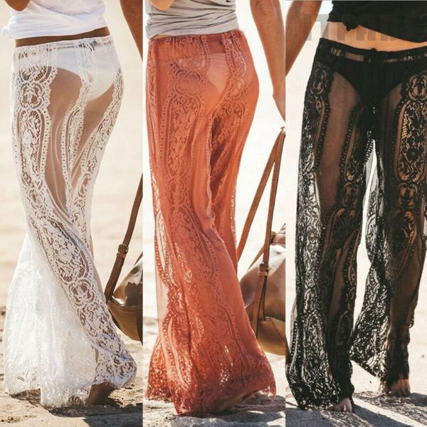 hirigin 2020 brand new womens crochet lace throughout high waist loose pants beach bikini cover up swim trousers
hirigin 2020 brand new womens crochet lace throughout high waist loose pants beach bikini cover up swim trousers