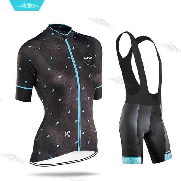 cycling clothes northwave women bicycle clothing short sleeve jersey set mountain bike uniform lady suit summer bib shorts kit, Black;blue
cycling clothes northwave women bicycle clothing short sleeve jersey set mountain bike uniform lady suit summer bib shorts kit, Black;blue