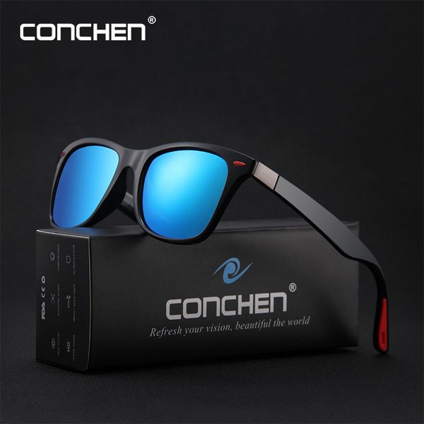 conchen 2019 new arrival polarized sunglasses for men plastic frame square classic design mirror lens gafas de sol, White;black
conchen 2019 new arrival polarized sunglasses for men plastic frame square classic design mirror lens gafas de sol, White;black