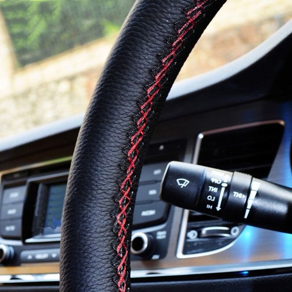 рулевое управление автомобиля колеса обложка diy из натуральной кожи подколесные cowhide оплетка иглы thread car-styling интерьера аксессуар
рулевое управление автомобиля колеса обложка diy из натуральной кожи подколесные cowhide оплетка иглы thread car-styling интерьера аксессуар
