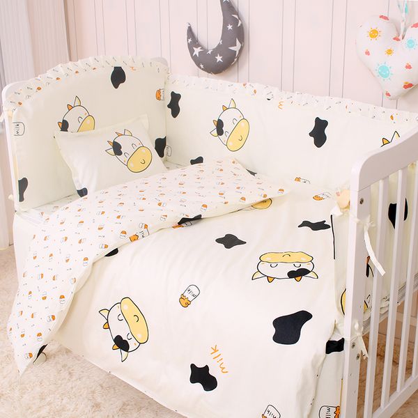 6/9pcs cartoon cow babyroom baby bedding sets crib bumper protector kids room decor baby girl bedroom 120*60/120*70cm
6/9pcs cartoon cow babyroom baby bedding sets crib bumper protector kids room decor baby girl bedroom 120*60/120*70cm