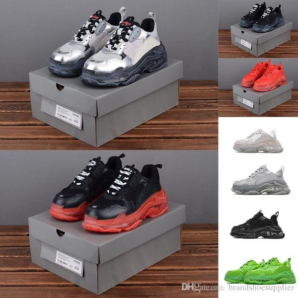 new 3 m material fashion three-layer s transparent soles men and women oversized shoes designer shoes to send dhl36-45, Black
new 3 m material fashion three-layer s transparent soles men and women oversized shoes designer shoes to send dhl36-45, Black