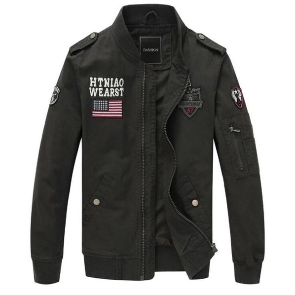plus size jacket men spring autumn cotton army solid mens jackets and coats fashion armband bomber jacket male m-6xl, Black;brown
plus size jacket men spring autumn cotton army solid mens jackets and coats fashion armband bomber jacket male m-6xl, Black;brown