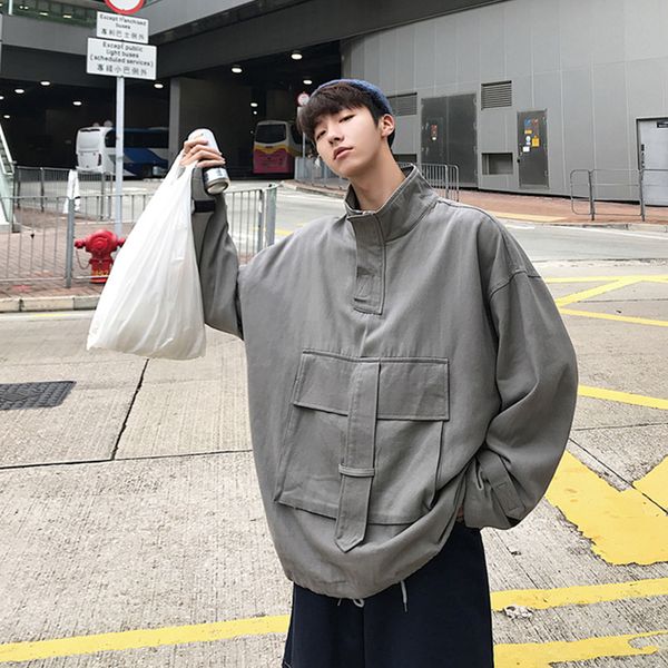 2019 spring and summer new trend korean version of the couple harajuku large size casual long-sleeved jacket windbreaker best, Black;brown
2019 spring and summer new trend korean version of the couple harajuku large size casual long-sleeved jacket windbreaker best, Black;brown