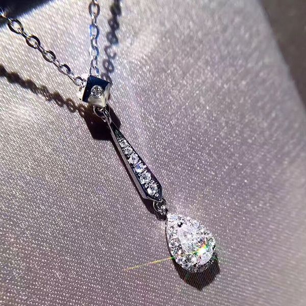 ricki fashion exquisite 925 sterling silver shining zircon pendant necklace for women water drop charm wedding chain necklace
ricki fashion exquisite 925 sterling silver shining zircon pendant necklace for women water drop charm wedding chain necklace