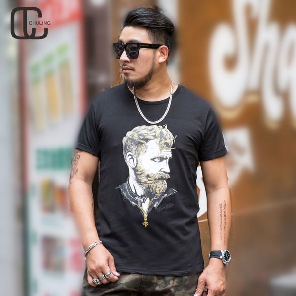 2019 summer men's casual cool print black t-shirt fashion plus size hip hop pullover tees short sleeve o-neck oversize 6xl, White;black
2019 summer men's casual cool print black t-shirt fashion plus size hip hop pullover tees short sleeve o-neck oversize 6xl, White;black