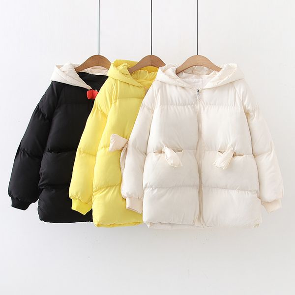 2019 winter new style korean-style chickens hooded warm cotton-padded clothes women's loose-fit mid-length cotton coat three-col, Blue;black
2019 winter new style korean-style chickens hooded warm cotton-padded clothes women's loose-fit mid-length cotton coat three-col, Blue;black
