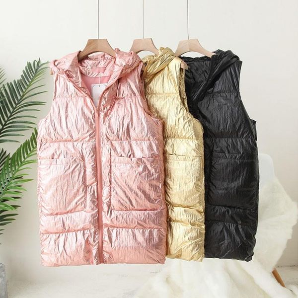 winter women's warm long cotton waistcoat solid casual sleeveless hooded femme coat, Black;white
winter women's warm long cotton waistcoat solid casual sleeveless hooded femme coat, Black;white