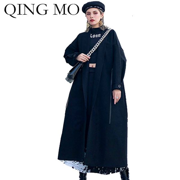 qing mo plus size women wool coat 2019 winter women black warm open stitch female solid long outwear zqy2016
qing mo plus size women wool coat 2019 winter women black warm open stitch female solid long outwear zqy2016