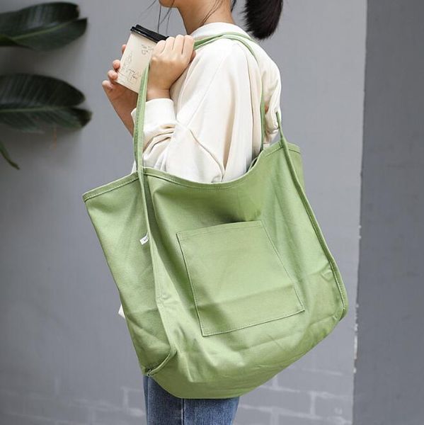 korean version of the simple large-capacity canvas bag casual fashion light letter handbag wild forest literary shoulder bag
korean version of the simple large-capacity canvas bag casual fashion light letter handbag wild forest literary shoulder bag
