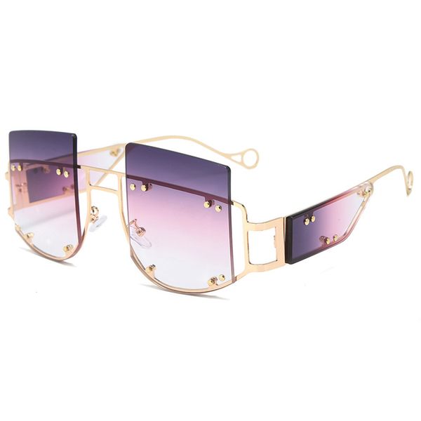 2019 new square rivet trend oversized sunglasses men women brand design metal big frame vintage black tea purple eyewear uv400y181
2019 new square rivet trend oversized sunglasses men women brand design metal big frame vintage black tea purple eyewear uv400y181
