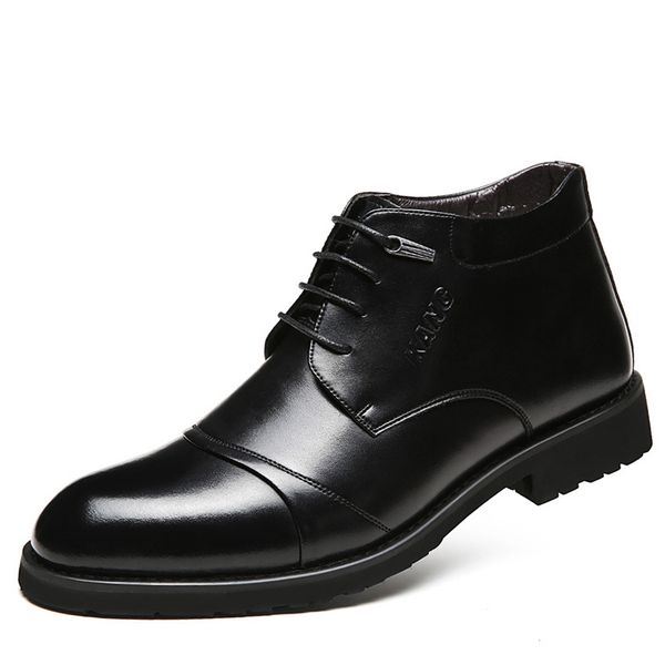 men's dress shoes business classic leather boots winter warm with velvet male leather shoes men's fashion wedding shoes, Black
men's dress shoes business classic leather boots winter warm with velvet male leather shoes men's fashion wedding shoes, Black