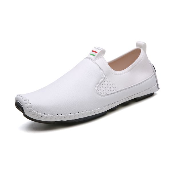 men leather peas shoes fashion genuine leather driving shoes brand comfortable men casual loafers size 38-47 *1819, Black
men leather peas shoes fashion genuine leather driving shoes brand comfortable men casual loafers size 38-47 *1819, Black