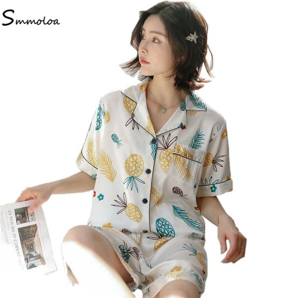 smmoloa 2019 summer style women satin silk pajamas sets shorts print sleepwear, Black;red
smmoloa 2019 summer style women satin silk pajamas sets shorts print sleepwear, Black;red
