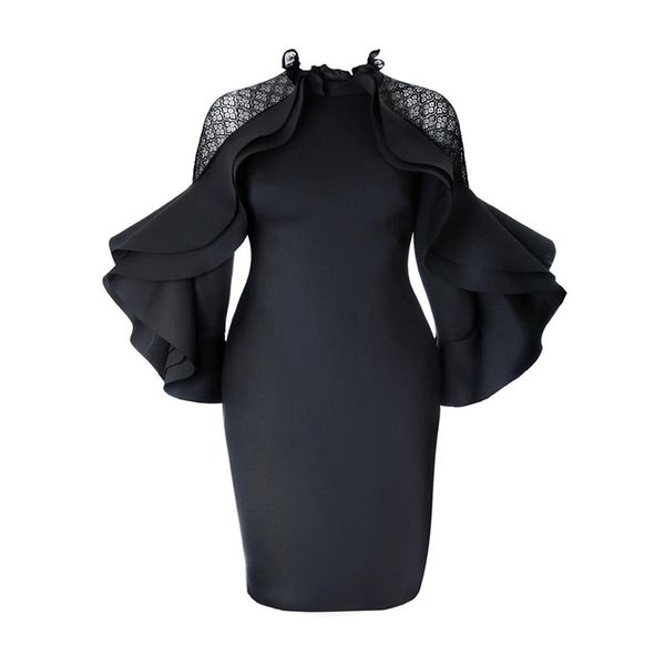 kinikiss 2018 autumn bodycon dress falbala black ruffle sleeve ladies office dress zippers elegant plus size summer party, White;black
kinikiss 2018 autumn bodycon dress falbala black ruffle sleeve ladies office dress zippers elegant plus size summer party, White;black