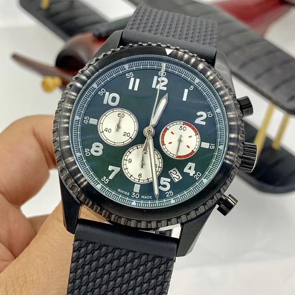 1884 curtiss warhawk pilot 46mm mens watches quartz chronometer luminous seconds hands watch rubber band legible green dial wristwatches, Slivery;brown
1884 curtiss warhawk pilot 46mm mens watches quartz chronometer luminous seconds hands watch rubber band legible green dial wristwatches, Slivery;brown