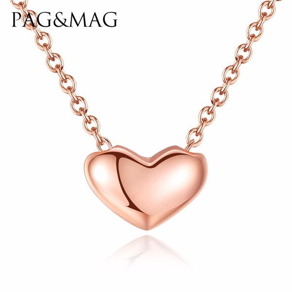 pag&mag 2018 new fashion rose gold color love heart shape 925 silver pendant necklace for women elegant ladies' jewelry gift
pag&mag 2018 new fashion rose gold color love heart shape 925 silver pendant necklace for women elegant ladies' jewelry gift