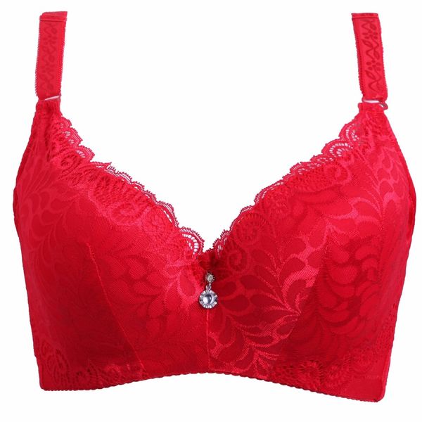 new style 3/4 cup lace push up bra large size plump women underwear thin cup bra for women lingerie modis bralette, Red;black
new style 3/4 cup lace push up bra large size plump women underwear thin cup bra for women lingerie modis bralette, Red;black