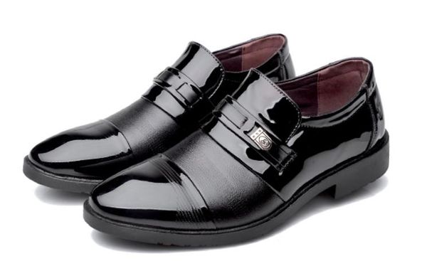 send 2018 spring and autumn new style men's korean fashion formal wear pointed end shoes, Black
send 2018 spring and autumn new style men's korean fashion formal wear pointed end shoes, Black