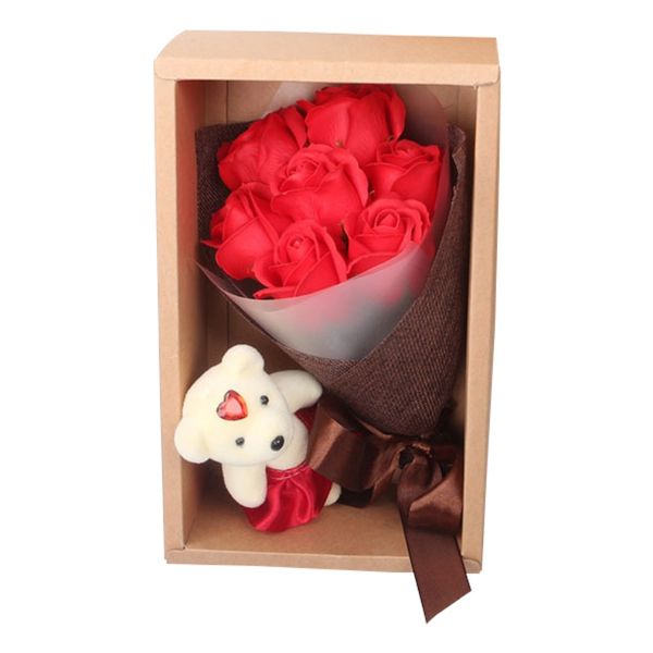 7 soap roses valentine's day gift birthday gift romantic immortal flower artificial flower with bear and box
7 soap roses valentine's day gift birthday gift romantic immortal flower artificial flower with bear and box
