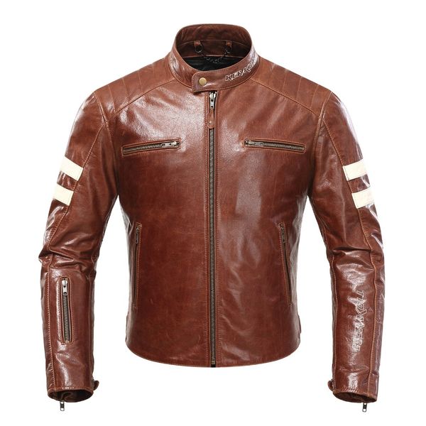 kerakoll genuine leather motorcycle jacket cowhide motocross waterproof jacket retro brown motorbike racing winter lining
kerakoll genuine leather motorcycle jacket cowhide motocross waterproof jacket retro brown motorbike racing winter lining