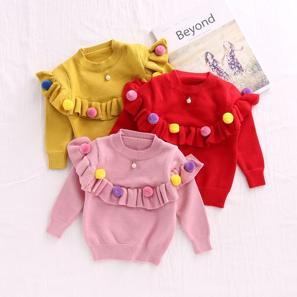 2017 baby girls autumn winter cute color ball knitted sweater children girl kids fashion princess sweaters, Blue
2017 baby girls autumn winter cute color ball knitted sweater children girl kids fashion princess sweaters, Blue