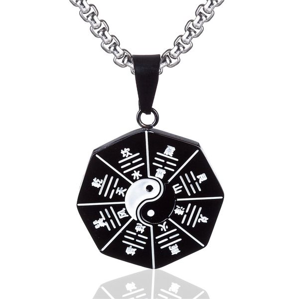 titanium steel stainless steel tai chi yin yang pendant necklace for mens womens, Silver
titanium steel stainless steel tai chi yin yang pendant necklace for mens womens, Silver
