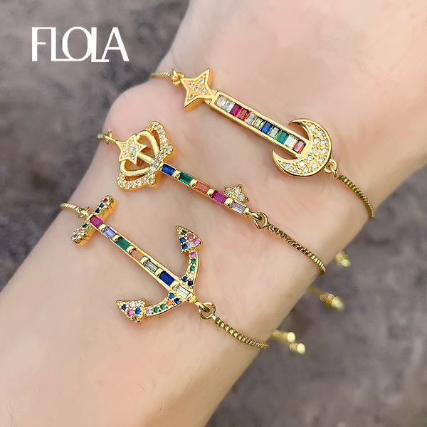zvzo gold filled ancher rainbow bracelet women rainbow cz bracelet adjustable 24k gold jewelry pulseras mujer moda 2019 brtb60, Golden;silver
zvzo gold filled ancher rainbow bracelet women rainbow cz bracelet adjustable 24k gold jewelry pulseras mujer moda 2019 brtb60, Golden;silver