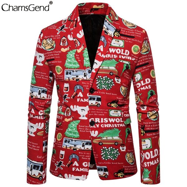chamsgend christmas print suit jacket men casual coats mens slim fit long sleeve blazer men informal christmas party suit, White;black
chamsgend christmas print suit jacket men casual coats mens slim fit long sleeve blazer men informal christmas party suit, White;black