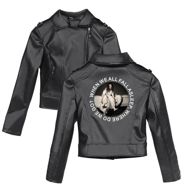 personality billie 2019 eilish printing trend wild joker leather clothing jacket men and women, Black;green
personality billie 2019 eilish printing trend wild joker leather clothing jacket men and women, Black;green