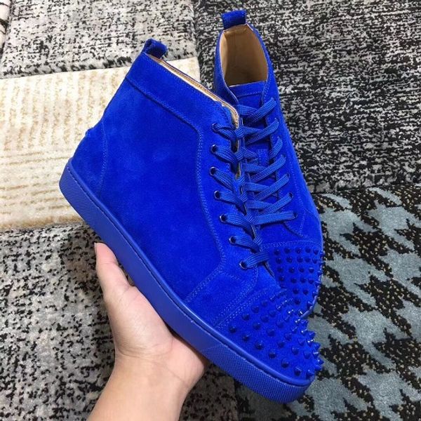 special offer 2018 high sneaker shoes for women with suede leather spikes toe studded comfortable men lace-up casual shoes size 35-46, Black
special offer 2018 high sneaker shoes for women with suede leather spikes toe studded comfortable men lace-up casual shoes size 35-46, Black