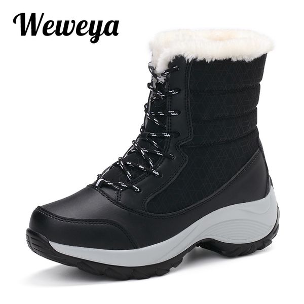 fashionsize 41 waterproof female snow boot winter boots sneaker thick bottom platform ankle boots for women warm fur shoes woman, Black
fashionsize 41 waterproof female snow boot winter boots sneaker thick bottom platform ankle boots for women warm fur shoes woman, Black