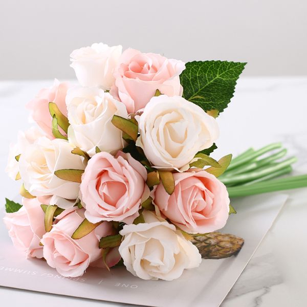 12pcs/lots artificial rose flowers wedding bouquet silk rose flowers for home party decoration wedding fake flower
12pcs/lots artificial rose flowers wedding bouquet silk rose flowers for home party decoration wedding fake flower