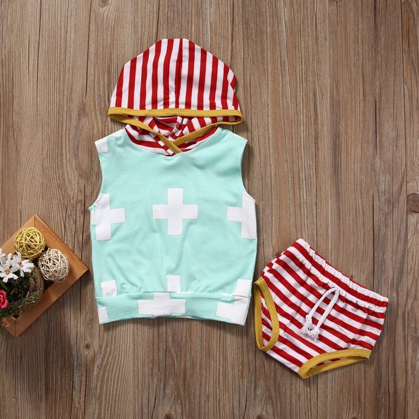 2 pcs babies stripes sleeveless hooded clothing set newborn toddler kids baby boys hoodies + shorts pants outfit set clothes
2 pcs babies stripes sleeveless hooded clothing set newborn toddler kids baby boys hoodies + shorts pants outfit set clothes