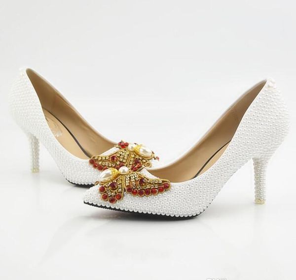 new beautiful white pearls women pumps pointed toe bowtie crystal wedding shoes handmade lady heels plus size classic look, Black
new beautiful white pearls women pumps pointed toe bowtie crystal wedding shoes handmade lady heels plus size classic look, Black
