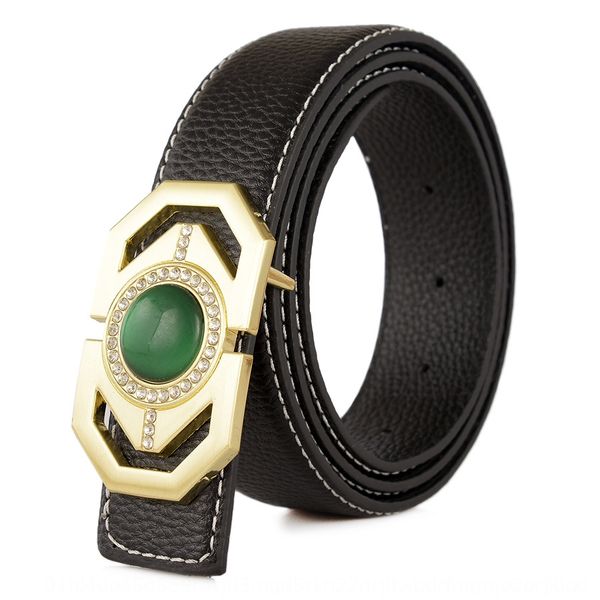 smooth buckle inlaid women's decorative smooth women's belt students simple personality belt, Black;brown