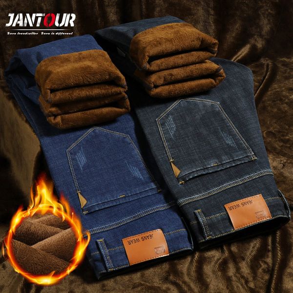 winter thermal warm flannel stretch jeans mens winter quality fleece pants men straight flocking trousers jean male, Blue
winter thermal warm flannel stretch jeans mens winter quality fleece pants men straight flocking trousers jean male, Blue