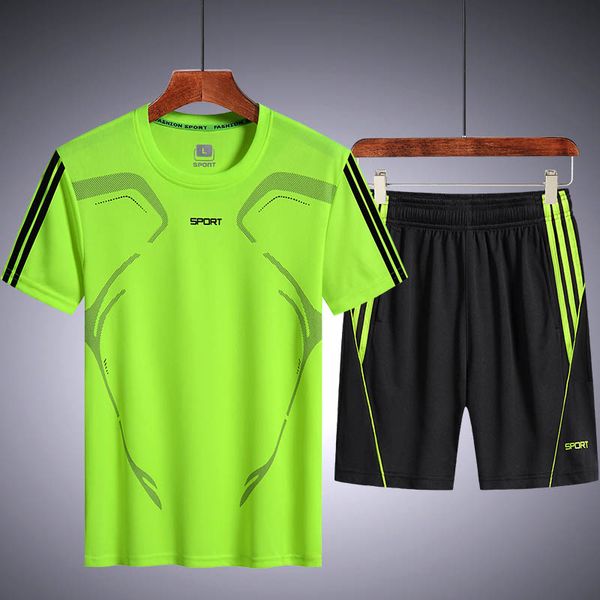 running breathable casual shorts new summer new running suit men's summer fitness quick drying short sleeve shorts sport set men, Gray
running breathable casual shorts new summer new running suit men's summer fitness quick drying short sleeve shorts sport set men, Gray