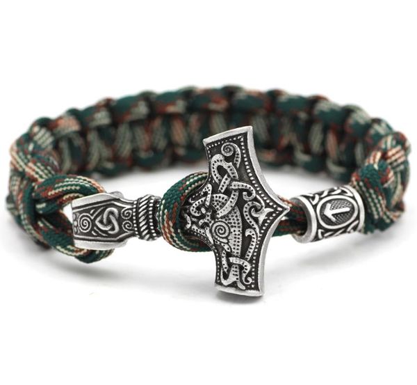 youe shone norse viking thor mjolnir hammer paracord amuletceltic rune knot amulet scandinavian bracelet vantage green and white, Black
youe shone norse viking thor mjolnir hammer paracord amuletceltic rune knot amulet scandinavian bracelet vantage green and white, Black
