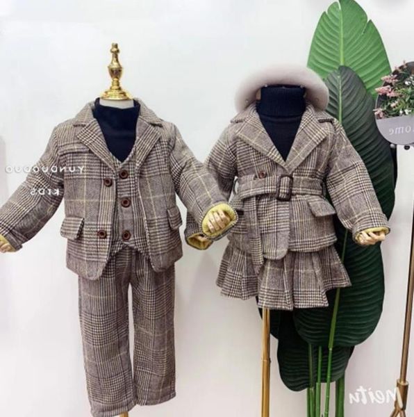 girl and boys plaid sets children winter new plus velvet 2pcs sets boys 3pcs autumn winter new clothes kids ws1325, White
girl and boys plaid sets children winter new plus velvet 2pcs sets boys 3pcs autumn winter new clothes kids ws1325, White
