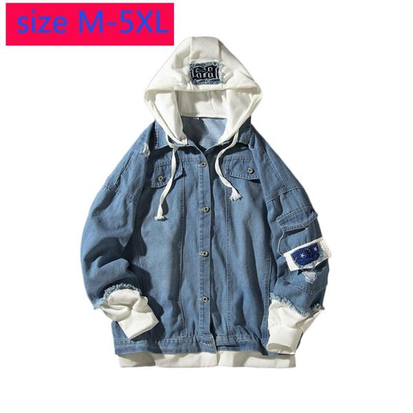 new fashion large autumn denim jacket men loose hooded couple fake two denim coats plus size s m xl 2xl 3xl 4xl 5xl, Black;brown
new fashion large autumn denim jacket men loose hooded couple fake two denim coats plus size s m xl 2xl 3xl 4xl 5xl, Black;brown