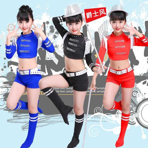 stage wear children's jazz dance modern cheerleading costumes hip hop boy girls crop and pants sequins performance clothing set, Black;red
stage wear children's jazz dance modern cheerleading costumes hip hop boy girls crop and pants sequins performance clothing set, Black;red