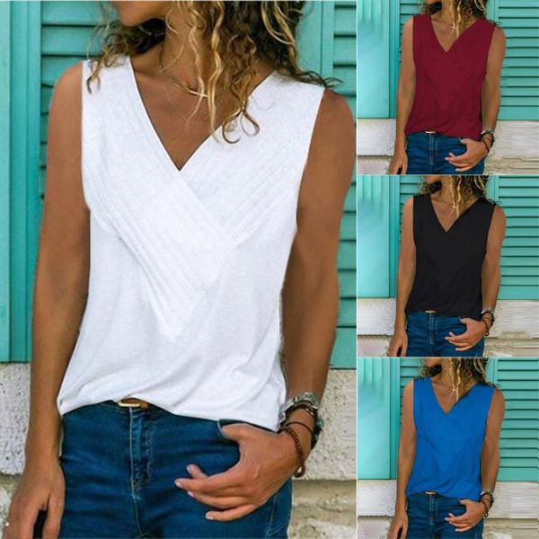 2019 women summer women's v-neck minimalist sleeveless plain t shirts streetwear slim fits soft tank #w, White
2019 women summer women's v-neck minimalist sleeveless plain t shirts streetwear slim fits soft tank #w, White