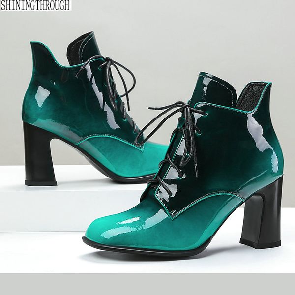 genuine leather square toe women ankle boots 2019 new lace up basic office casual shoes woman large size 34-43, Black
genuine leather square toe women ankle boots 2019 new lace up basic office casual shoes woman large size 34-43, Black
