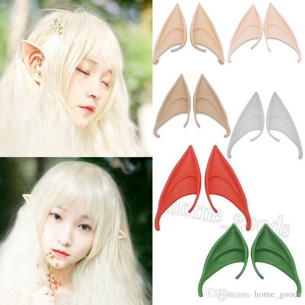 halloween decorations elf ear fluorescent soft latex reusable fairy vampire cosplay accessories false ear party mask props 10cm and 12cm, Silver 
halloween decorations elf ear fluorescent soft latex reusable fairy vampire cosplay accessories false ear party mask props 10cm and 12cm, Silver