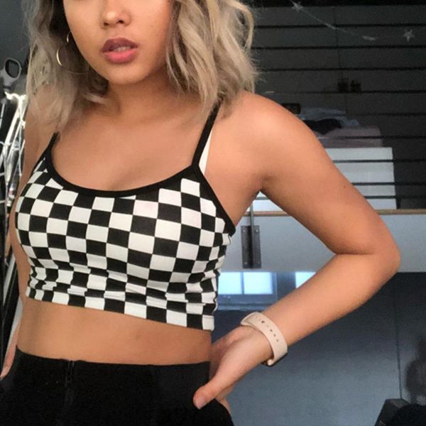 fashion stretch ladies crop women plaid tank slim backless short vest bustier unpadded bandeau bra vest, White
fashion stretch ladies crop women plaid tank slim backless short vest bustier unpadded bandeau bra vest, White