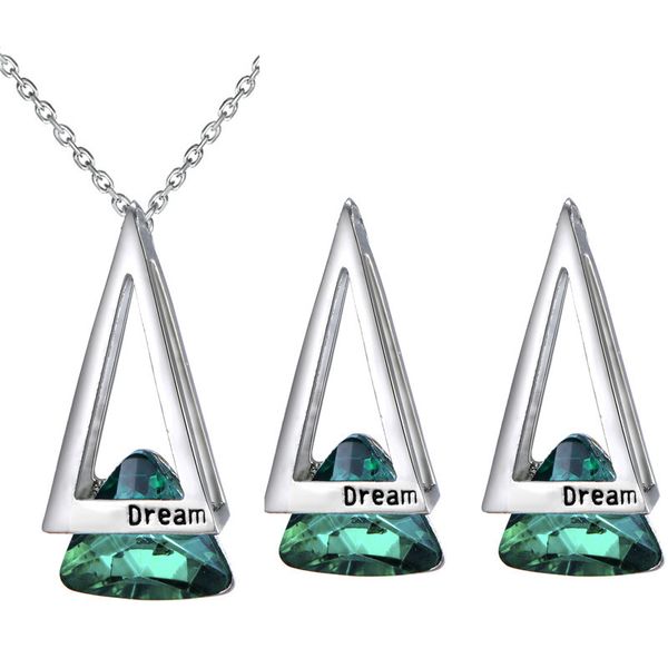 geometric triangle hollow necklace + earrings crystal set fashionable temperament female student accessories 3 colors sales 80021, Silver
geometric triangle hollow necklace + earrings crystal set fashionable temperament female student accessories 3 colors sales 80021, Silver