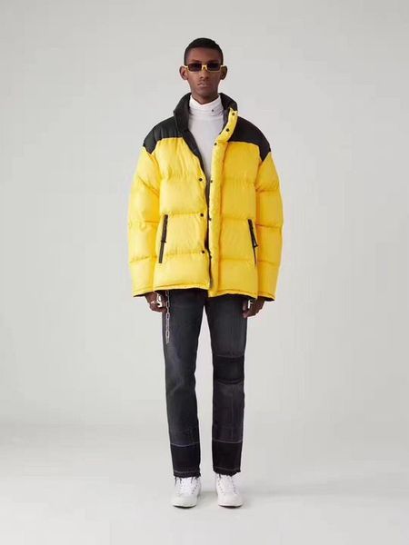 2019 new arrival logo embroidery color blocking women men padded warm jacket coat hiphop streetwear men cotton padded jacket, Black;brown
2019 new arrival logo embroidery color blocking women men padded warm jacket coat hiphop streetwear men cotton padded jacket, Black;brown