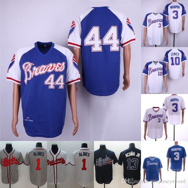 13 Ronald Acuna Jr. Mens Atlanta 1 Ozzie Albies 10 Chipper Jones 3 Dale Murphy 44 Hank Aaron Braves Baseball Jerseys Fast Shipping
13 Ronald Acuna Jr. Mens Atlanta 1 Ozzie Albies 10 Chipper Jones 3 Dale Murphy 44 Hank Aaron Braves Baseball Jerseys Fast Shipping
