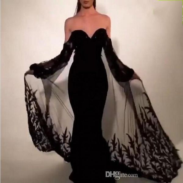 2019 new black sheath prom dresses with lace appliqued cape sheer tulle neckline keyhole cutout evening gowns vestidos de fiesta 901
2019 new black sheath prom dresses with lace appliqued cape sheer tulle neckline keyhole cutout evening gowns vestidos de fiesta 901